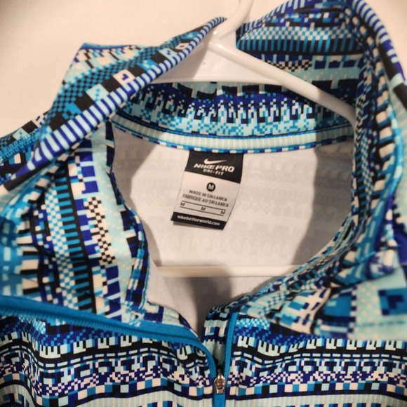 Nike Pro Dry-Fit Women's Multicolor 3/4 Zip Pullover Size M - Picture 5 of 10